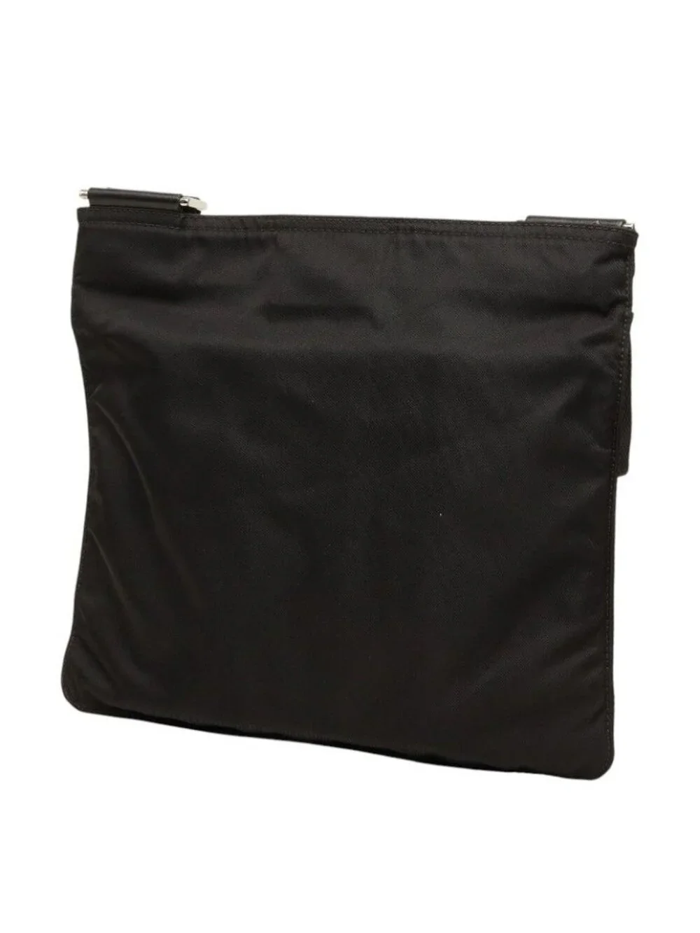 Prada Crossbody Shoulder Bag Black Nylon Leather